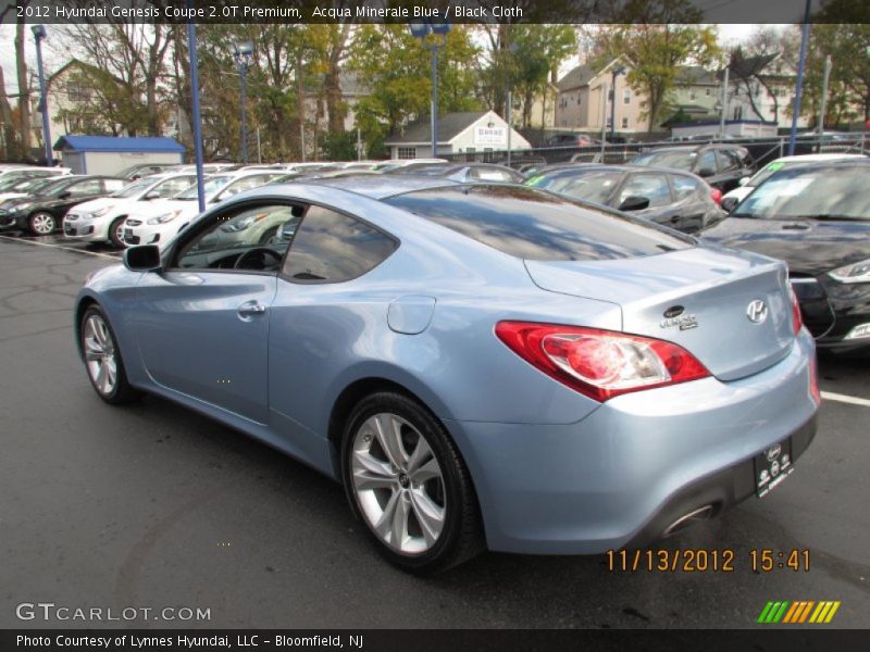 Acqua Minerale Blue / Black Cloth 2012 Hyundai Genesis Coupe 2.0T Premium