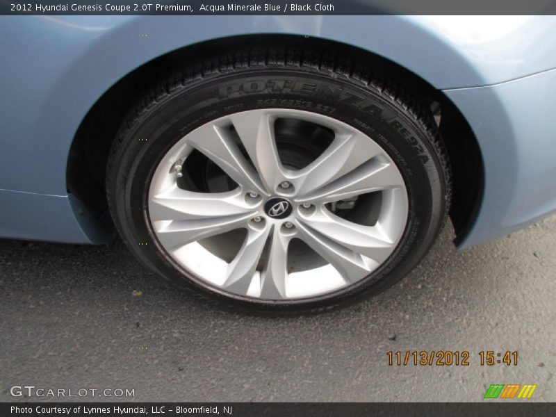 Acqua Minerale Blue / Black Cloth 2012 Hyundai Genesis Coupe 2.0T Premium
