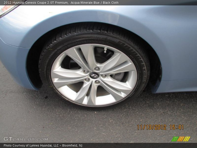 Acqua Minerale Blue / Black Cloth 2012 Hyundai Genesis Coupe 2.0T Premium