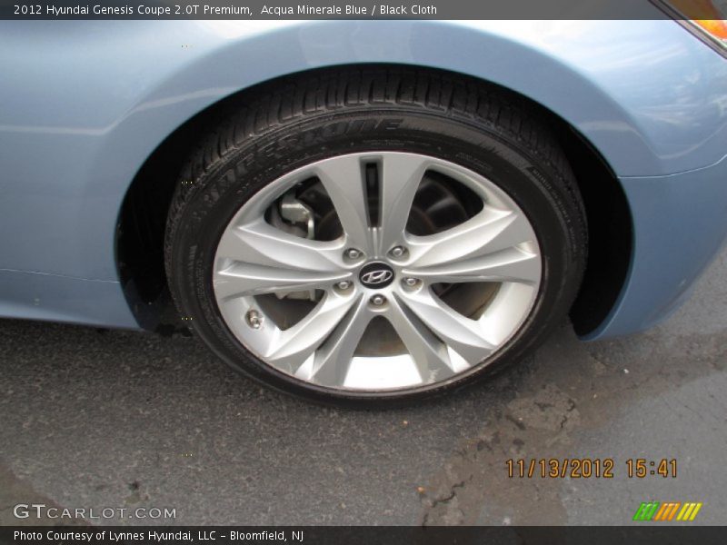 Acqua Minerale Blue / Black Cloth 2012 Hyundai Genesis Coupe 2.0T Premium