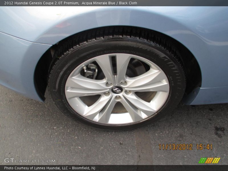 Acqua Minerale Blue / Black Cloth 2012 Hyundai Genesis Coupe 2.0T Premium