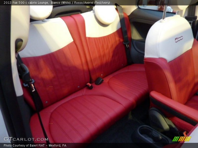 Rear Seat of 2013 500 c cabrio Lounge