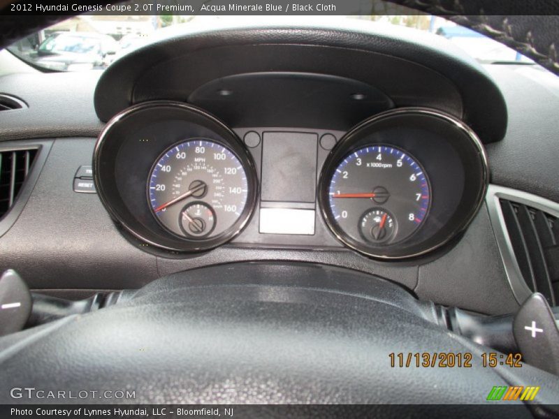 Acqua Minerale Blue / Black Cloth 2012 Hyundai Genesis Coupe 2.0T Premium