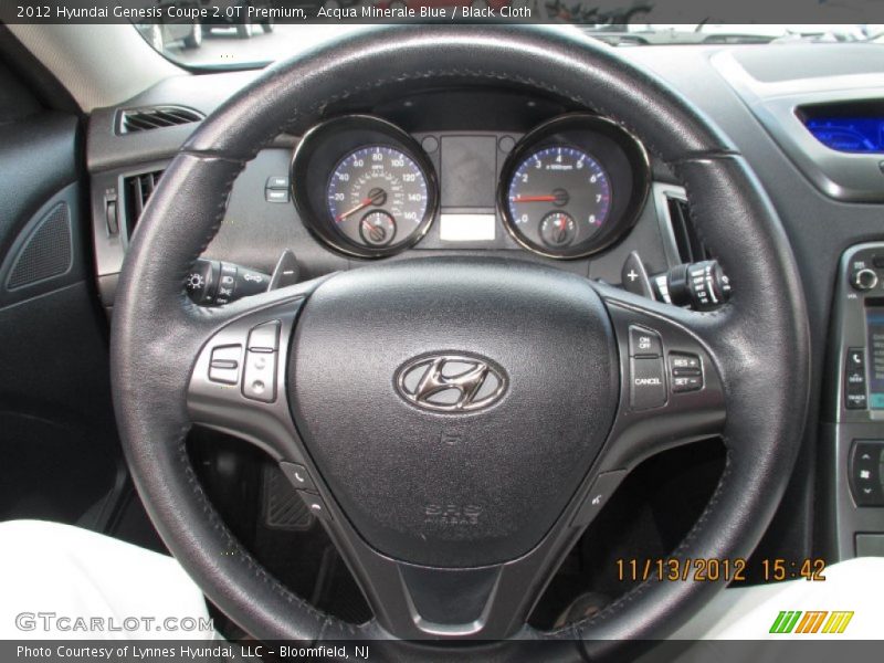 Acqua Minerale Blue / Black Cloth 2012 Hyundai Genesis Coupe 2.0T Premium