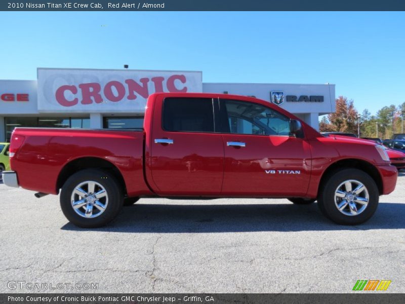Red Alert / Almond 2010 Nissan Titan XE Crew Cab