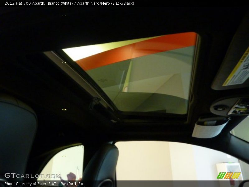 Bianco (White) / Abarth Nero/Nero (Black/Black) 2013 Fiat 500 Abarth