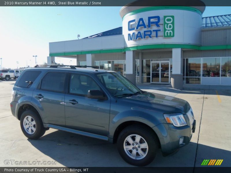 Steel Blue Metallic / Stone 2010 Mercury Mariner I4 4WD