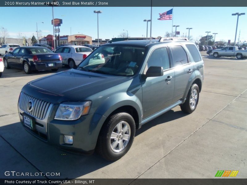 Steel Blue Metallic / Stone 2010 Mercury Mariner I4 4WD