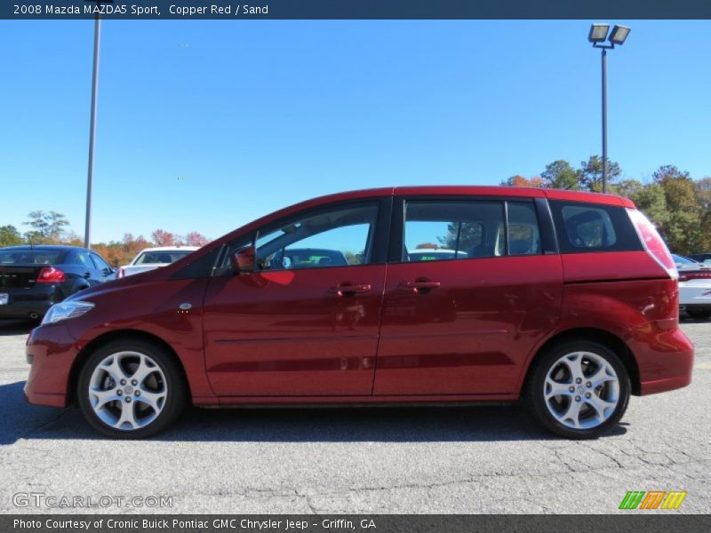 Copper Red / Sand 2008 Mazda MAZDA5 Sport