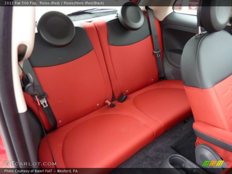 Rosso (Red) / Rosso/Nero (Red/Black) 2013 Fiat 500 Pop