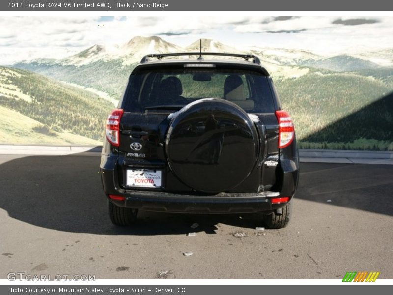 Black / Sand Beige 2012 Toyota RAV4 V6 Limited 4WD