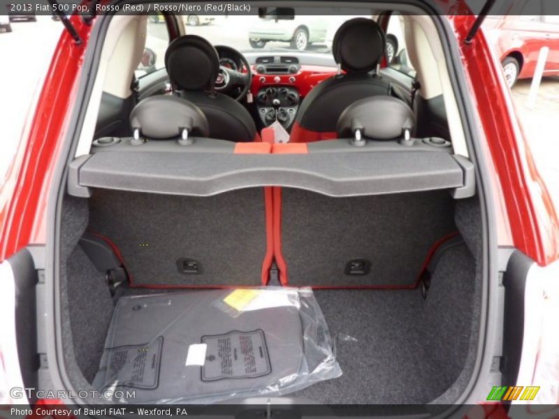 Rosso (Red) / Rosso/Nero (Red/Black) 2013 Fiat 500 Pop