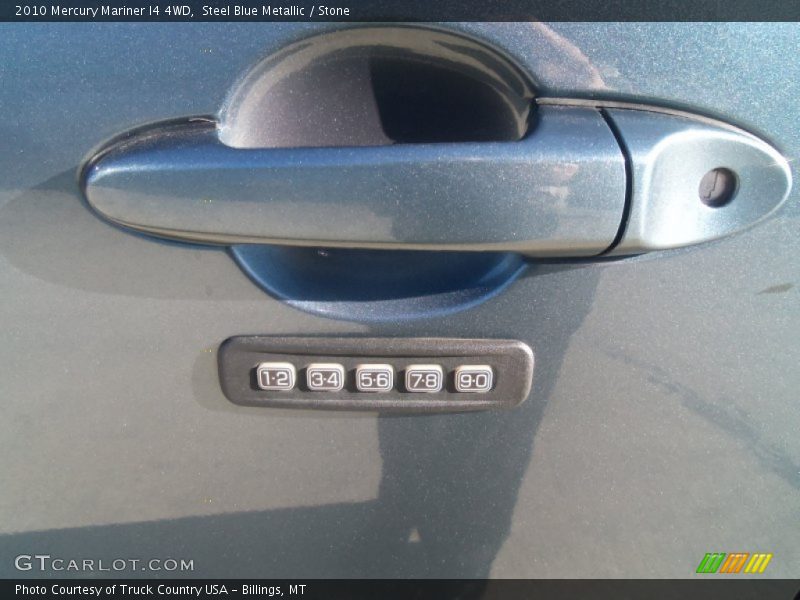 Steel Blue Metallic / Stone 2010 Mercury Mariner I4 4WD