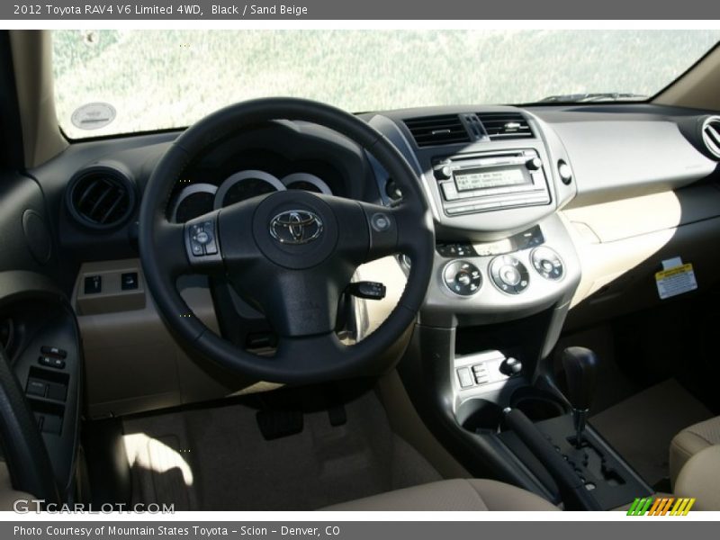 Black / Sand Beige 2012 Toyota RAV4 V6 Limited 4WD