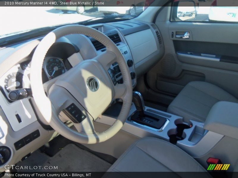 Steel Blue Metallic / Stone 2010 Mercury Mariner I4 4WD