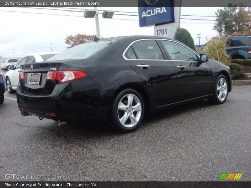Crystal Black Pearl / Ebony 2009 Acura TSX Sedan