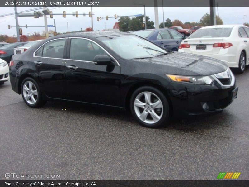 Crystal Black Pearl / Ebony 2009 Acura TSX Sedan