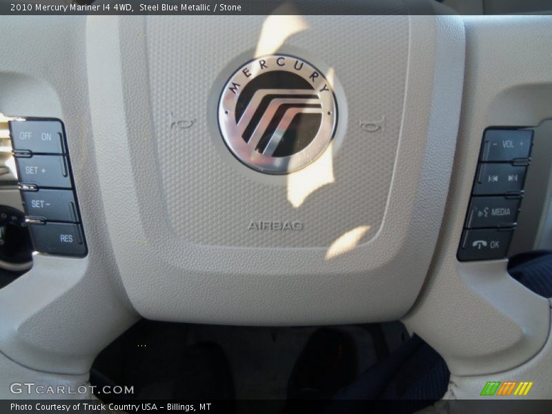Steel Blue Metallic / Stone 2010 Mercury Mariner I4 4WD
