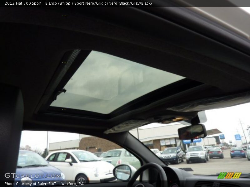 Bianco (White) / Sport Nero/Grigio/Nero (Black/Gray/Black) 2013 Fiat 500 Sport