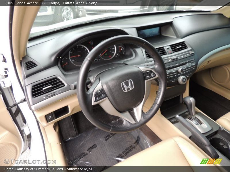 Taffeta White / Ivory 2009 Honda Accord EX-L Coupe