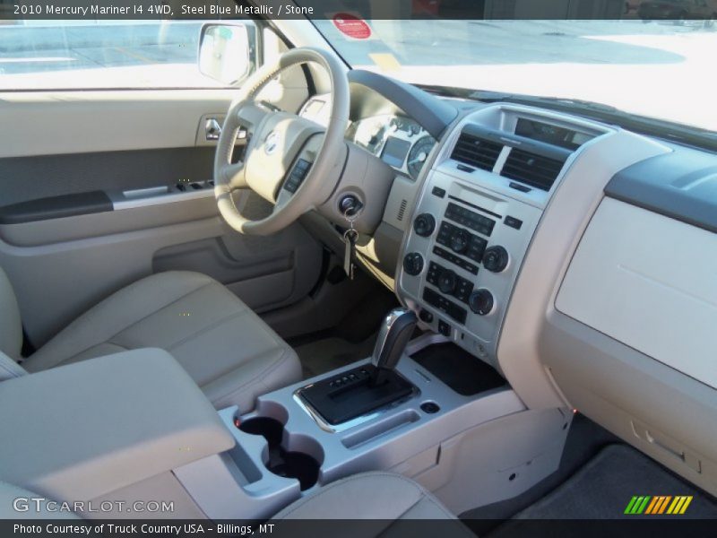 Steel Blue Metallic / Stone 2010 Mercury Mariner I4 4WD