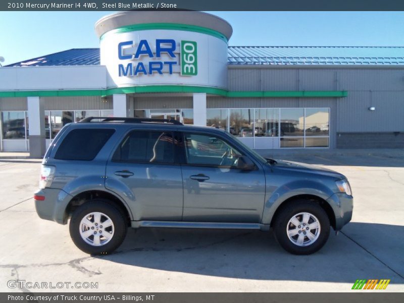 Steel Blue Metallic / Stone 2010 Mercury Mariner I4 4WD