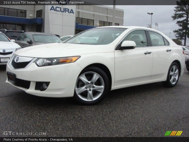 Premium White Pearl / Parchment 2010 Acura TSX Sedan