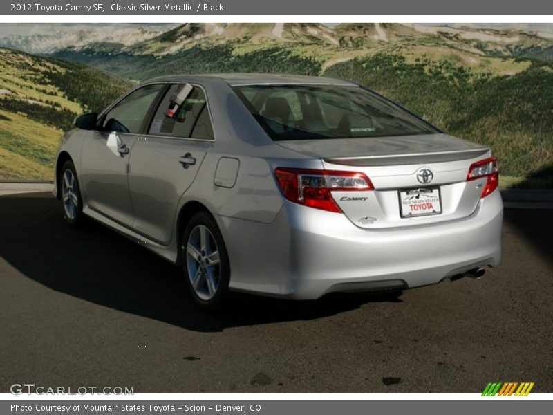 Classic Silver Metallic / Black 2012 Toyota Camry SE