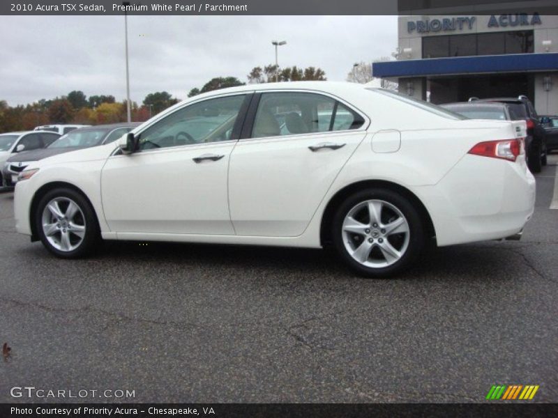 Premium White Pearl / Parchment 2010 Acura TSX Sedan