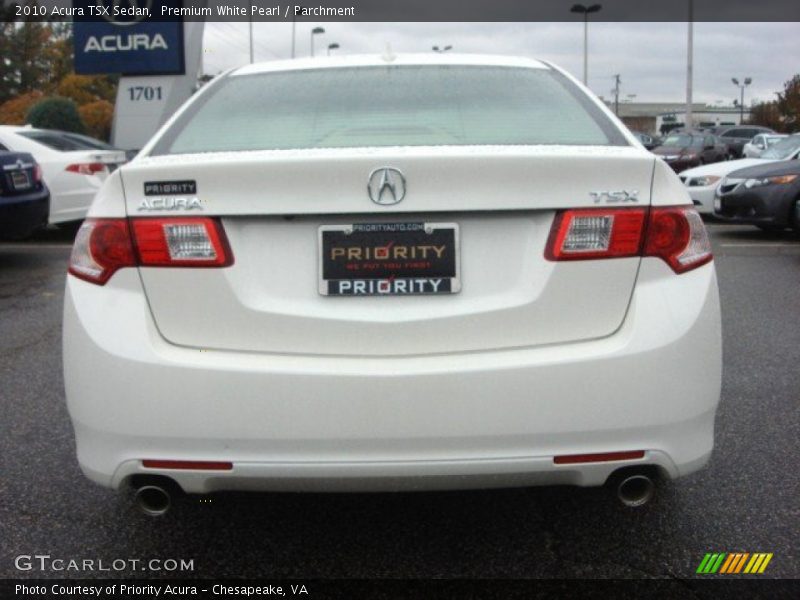 Premium White Pearl / Parchment 2010 Acura TSX Sedan
