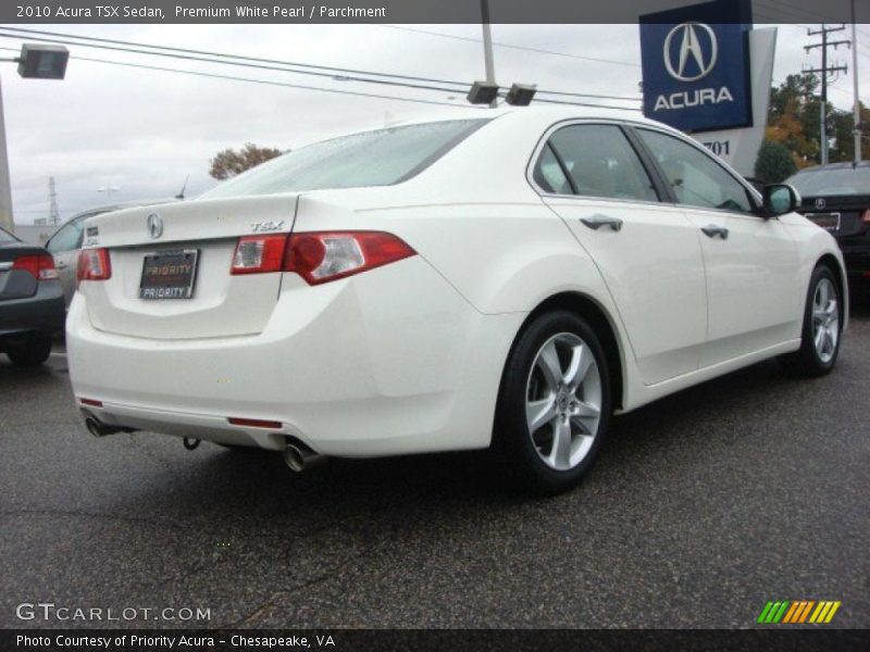 Premium White Pearl / Parchment 2010 Acura TSX Sedan