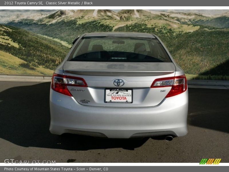 Classic Silver Metallic / Black 2012 Toyota Camry SE