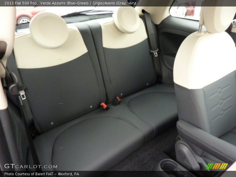 Verde Azzurro (Blue-Green) / Grigio/Avorio (Gray/Ivory) 2013 Fiat 500 Pop