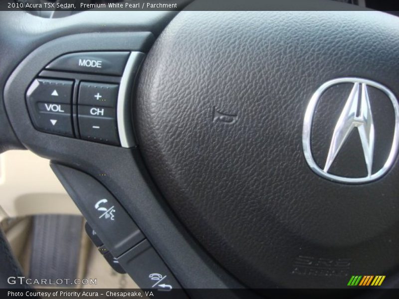 Premium White Pearl / Parchment 2010 Acura TSX Sedan