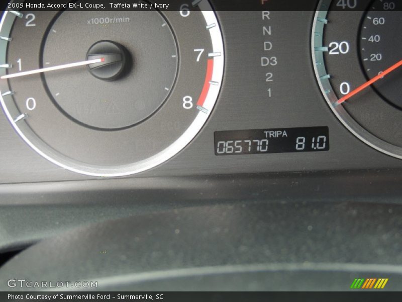 Taffeta White / Ivory 2009 Honda Accord EX-L Coupe