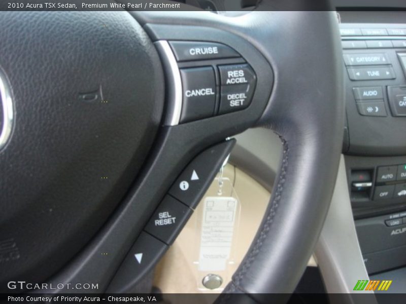 Premium White Pearl / Parchment 2010 Acura TSX Sedan