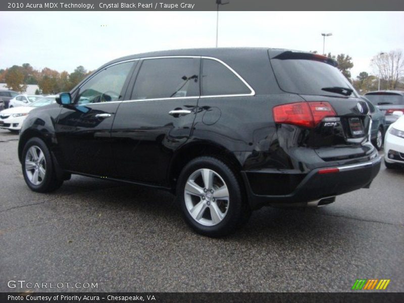 Crystal Black Pearl / Taupe Gray 2010 Acura MDX Technology