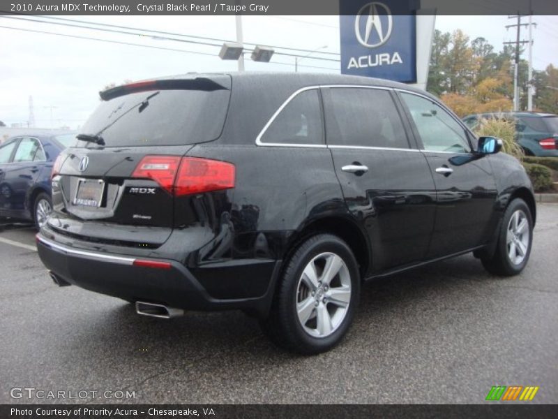 Crystal Black Pearl / Taupe Gray 2010 Acura MDX Technology