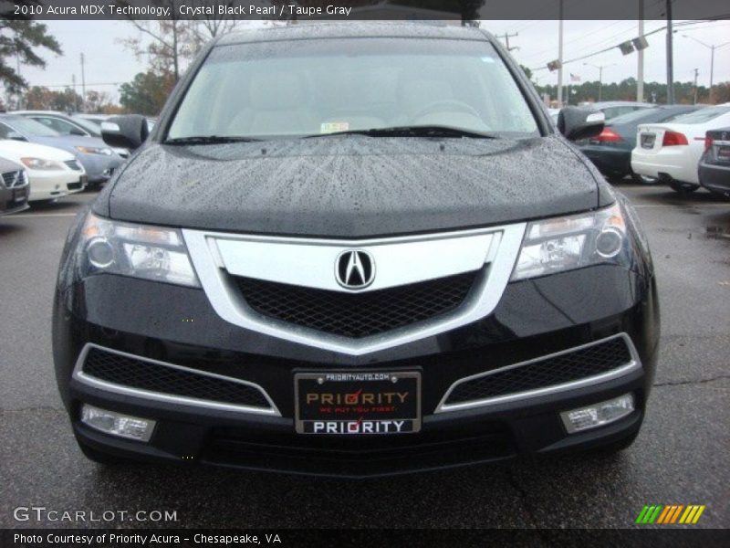 Crystal Black Pearl / Taupe Gray 2010 Acura MDX Technology