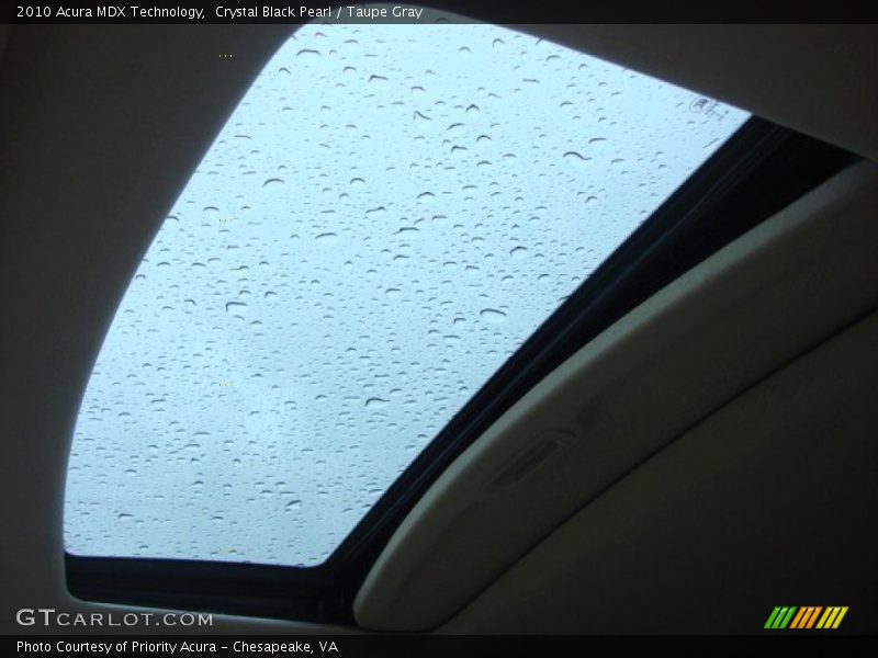 Crystal Black Pearl / Taupe Gray 2010 Acura MDX Technology