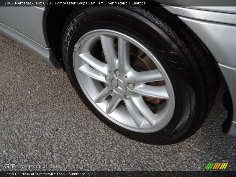 Brilliant Silver Metallic / Charcoal 2002 Mercedes-Benz C 230 Kompressor Coupe