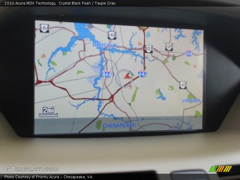 Crystal Black Pearl / Taupe Gray 2010 Acura MDX Technology