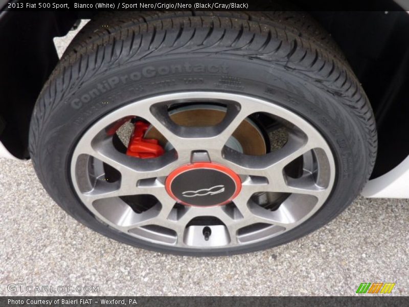 Bianco (White) / Sport Nero/Grigio/Nero (Black/Gray/Black) 2013 Fiat 500 Sport
