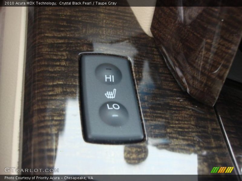 Crystal Black Pearl / Taupe Gray 2010 Acura MDX Technology
