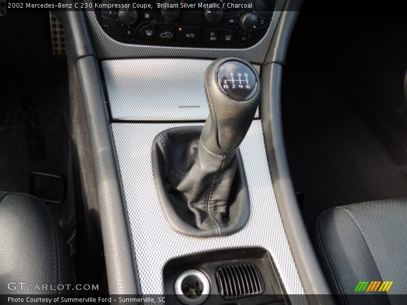 Brilliant Silver Metallic / Charcoal 2002 Mercedes-Benz C 230 Kompressor Coupe