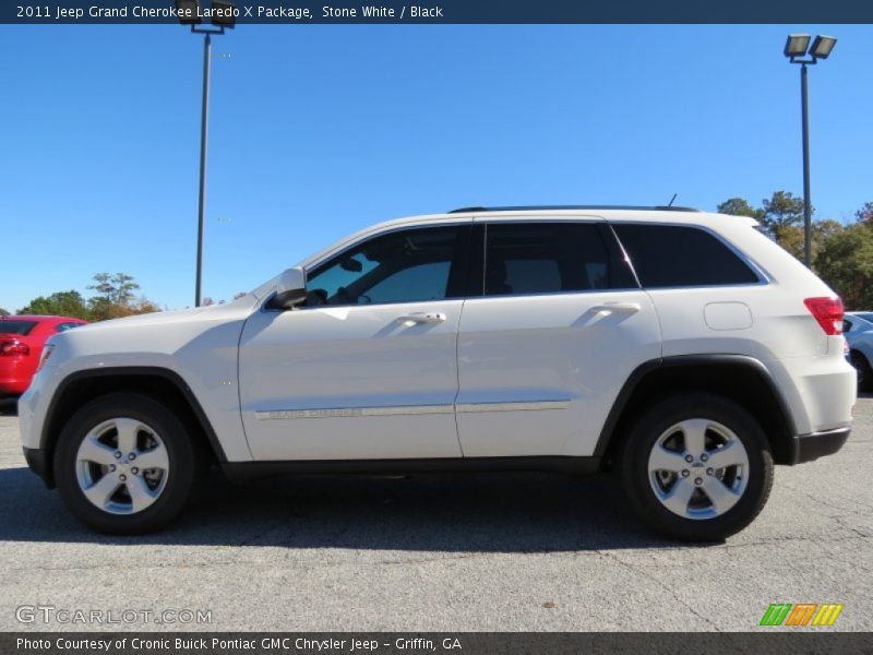 Stone White / Black 2011 Jeep Grand Cherokee Laredo X Package