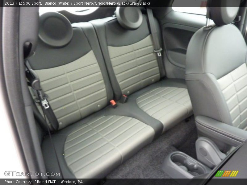 Bianco (White) / Sport Nero/Grigio/Nero (Black/Gray/Black) 2013 Fiat 500 Sport