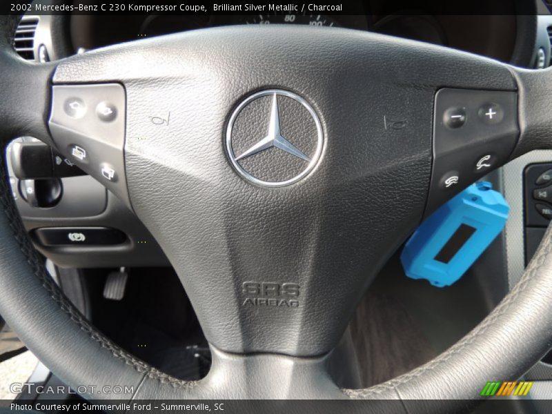 Brilliant Silver Metallic / Charcoal 2002 Mercedes-Benz C 230 Kompressor Coupe