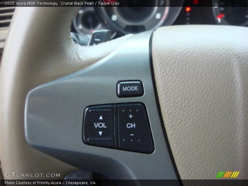 Crystal Black Pearl / Taupe Gray 2010 Acura MDX Technology