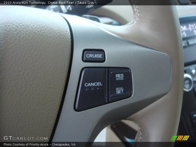 Crystal Black Pearl / Taupe Gray 2010 Acura MDX Technology